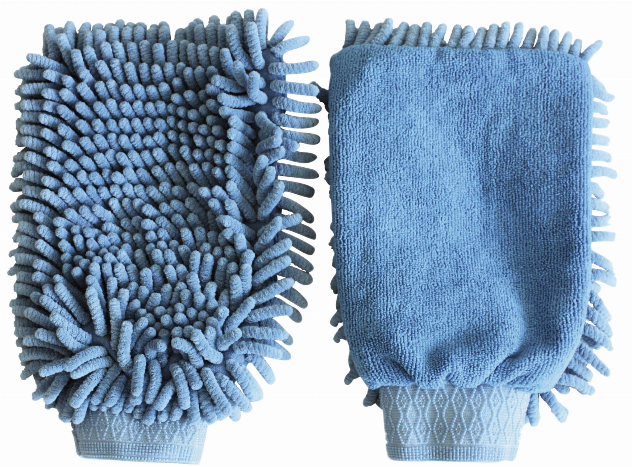 Rękawica z mikrofibry do czyszczenia konia, niebieski, Covalliero - Cavalo